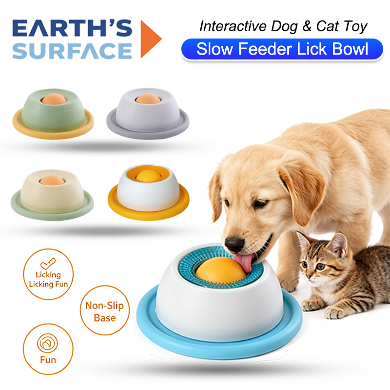 Dog Puzzle Feeder Toy - 새로운 인터랙티브 애완동물 핥기 장난감은 치아
