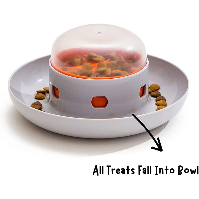 Dog Puzzle Feeder Toy - 반려동물 UFO 디스펜서 그릇, 인터랙티브 퍼즐