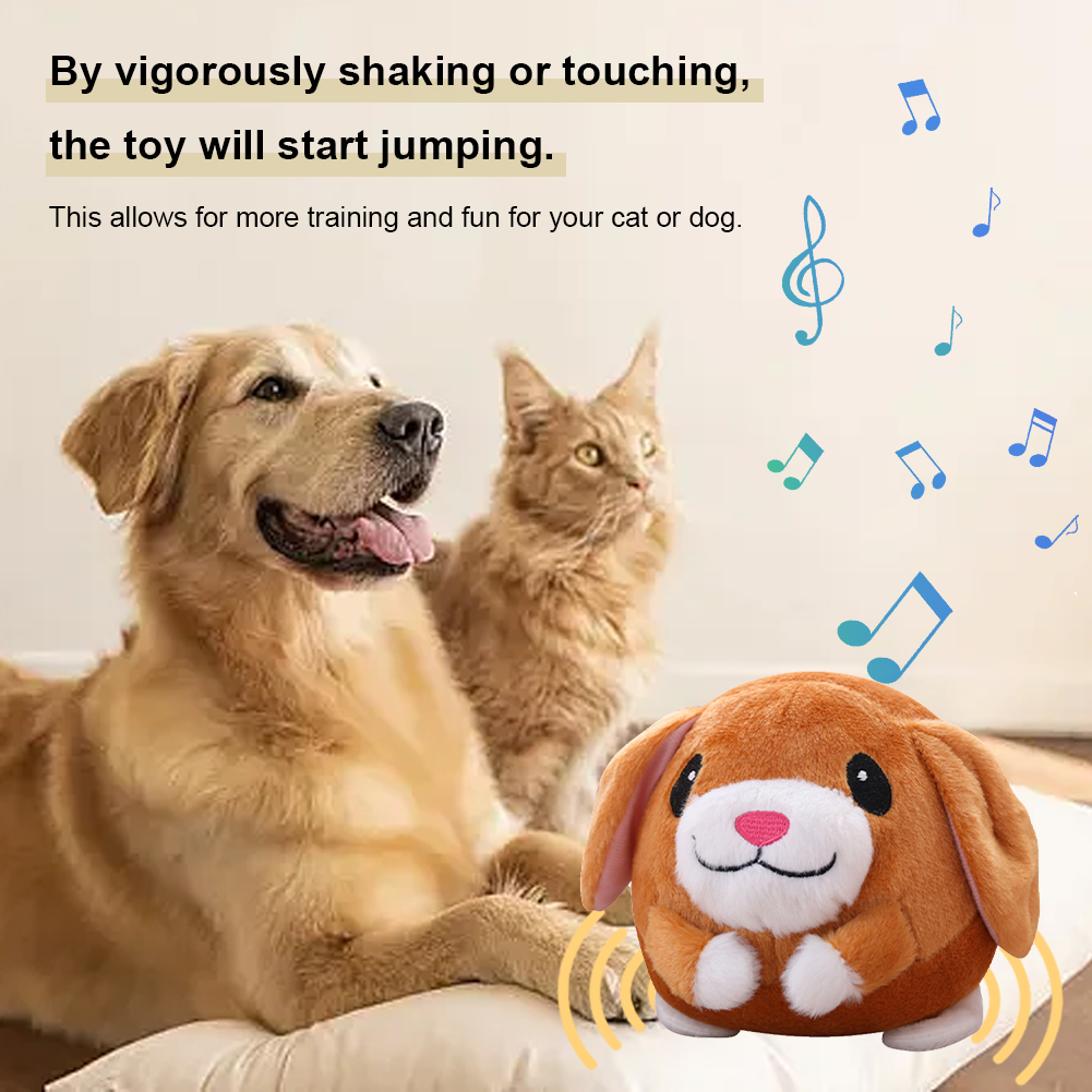 플러시 자동 바운싱 장난감 물림 방지 음악 진동 바운싱 - Automatic Moving Dog Ball 리뷰 및 가격