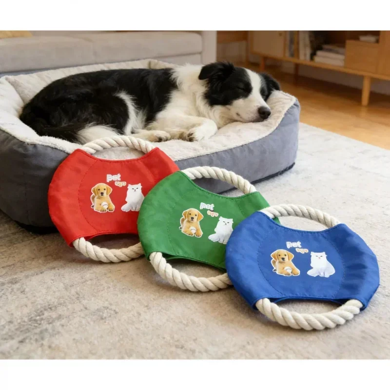 인터넷 유명인들이 사용하는 애완동물용 면사 로프 프리스 - Flying Disc Dog Training Toy 리뷰 및 가격