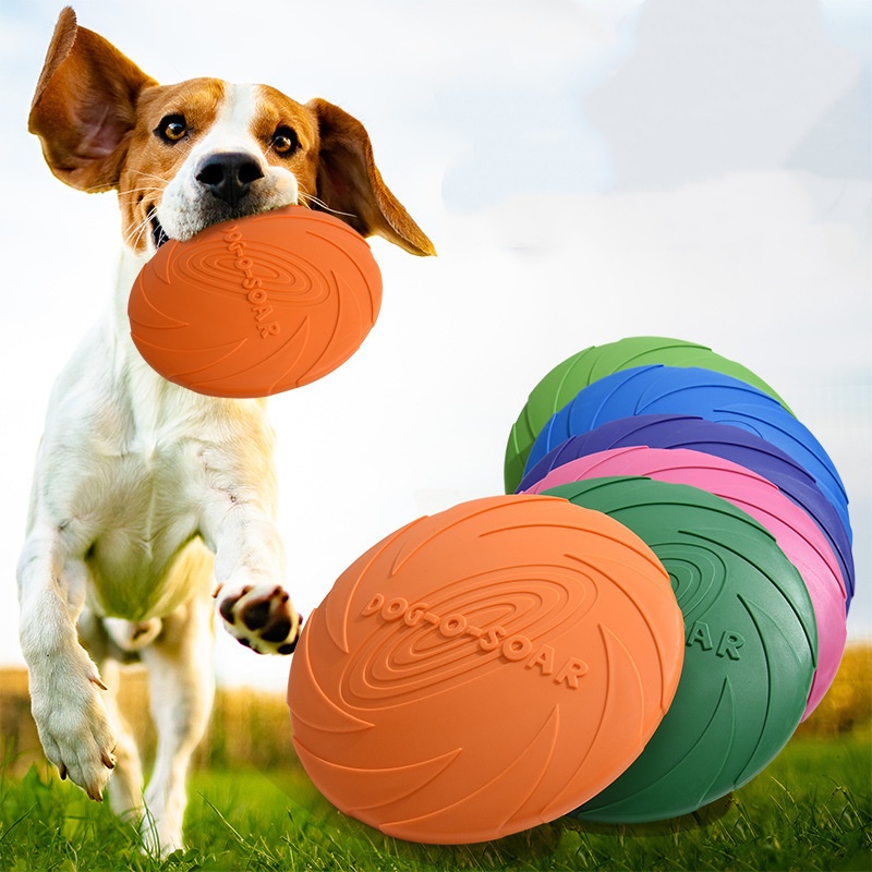 강아지와 고양이를 위한 상호작용형 실리콘 플라잉 소서  - Flying Disc Dog Training Toy 리뷰 및 가격