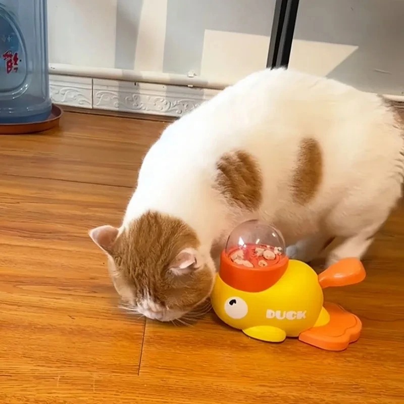 노란색 오리 모양의 고양이 간식 디스펜서, 내구성 있는 - Dog Puzzle Feeder Toy 리뷰 및 가격