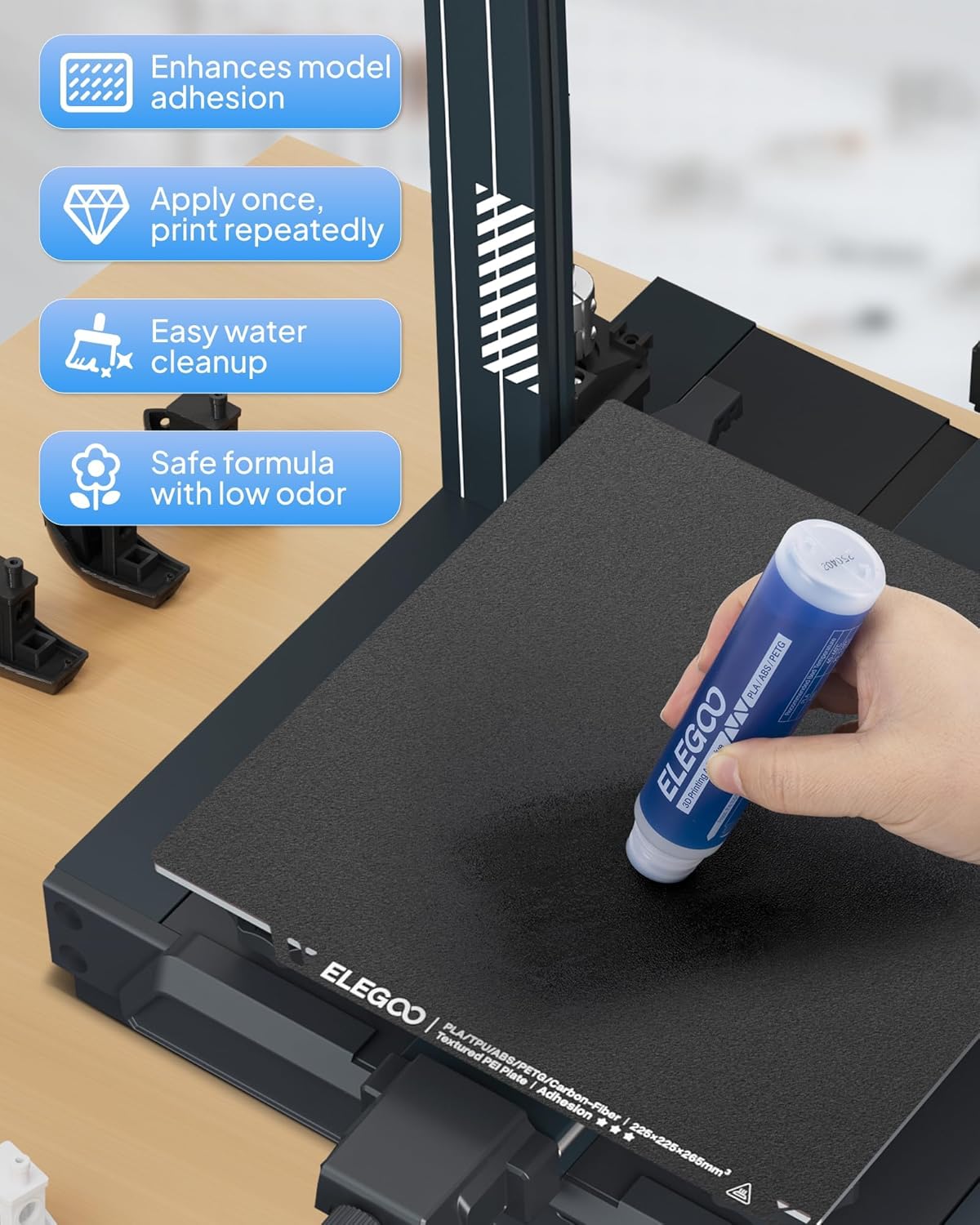 ELEGOO 3D 프린터 접착제 글루 스틱 60ML 2 - Pet Beds 리뷰 및 가격
